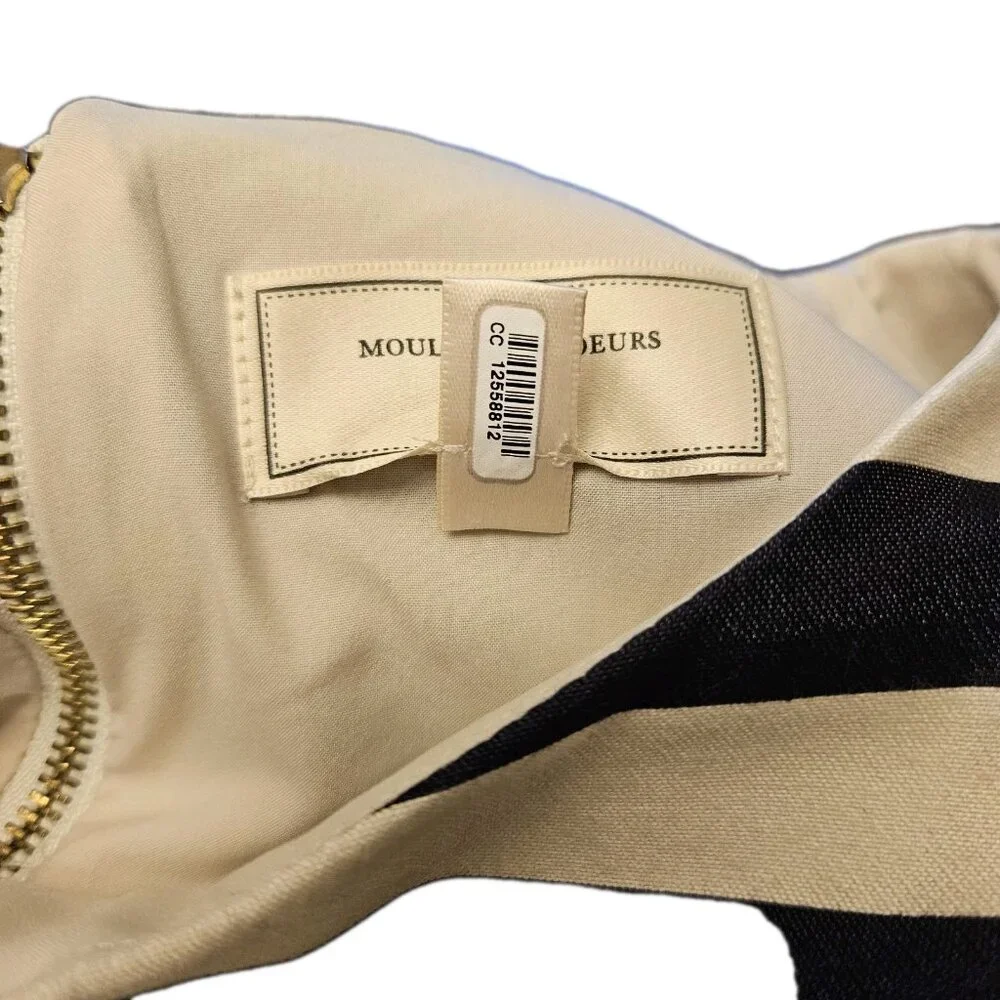 Anthropologie x Moulinette Soeurs Dress stripe floral sleeveless Size 4 - Picture 6 of 9